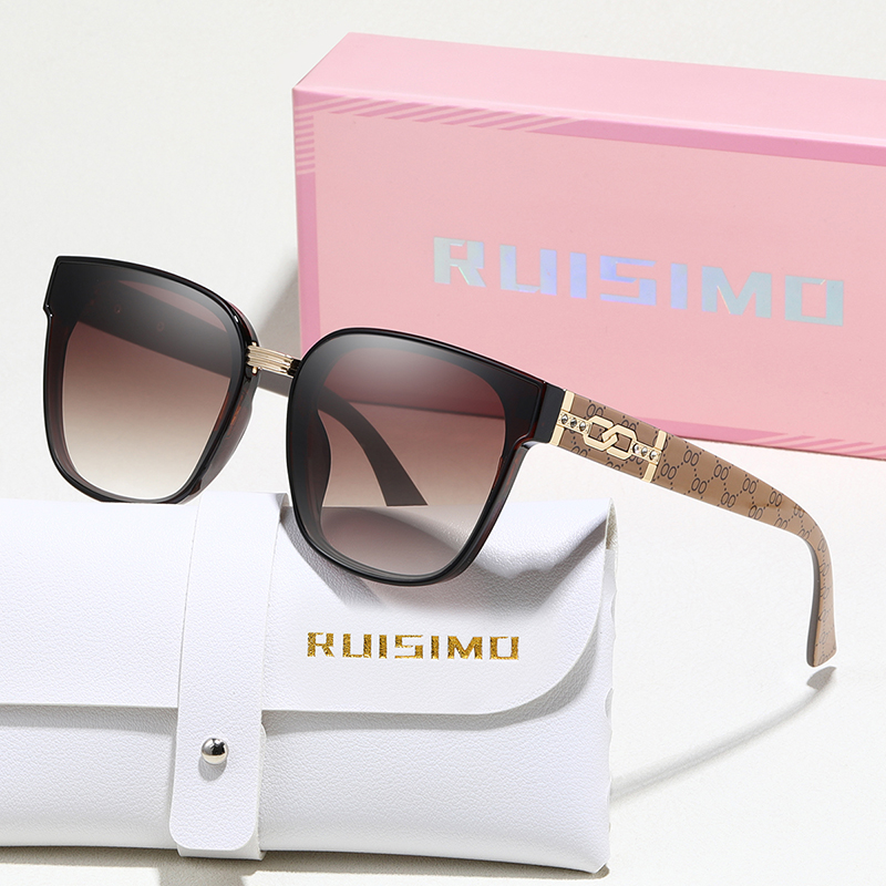 RUISIMO exquis carré lunettes de soleil femmes hommes Simple marque de mode lunettes de soleil conduite voyage trajet mâle femme lunettes UV400