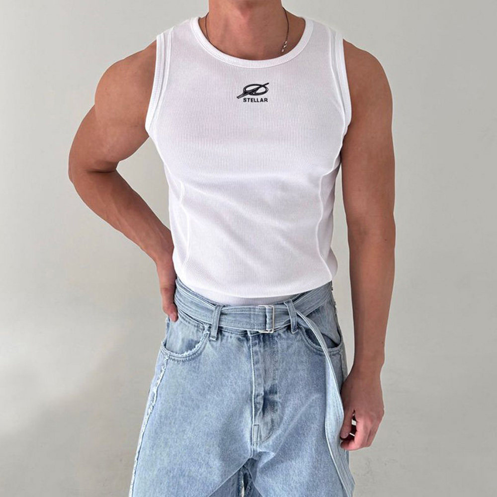 Hommes gilet mince Fitness sport débardeur décontracté printemps été plaine Simple gymnase Jogging haut sans manches vêtements pour hommes 2025 nouveau