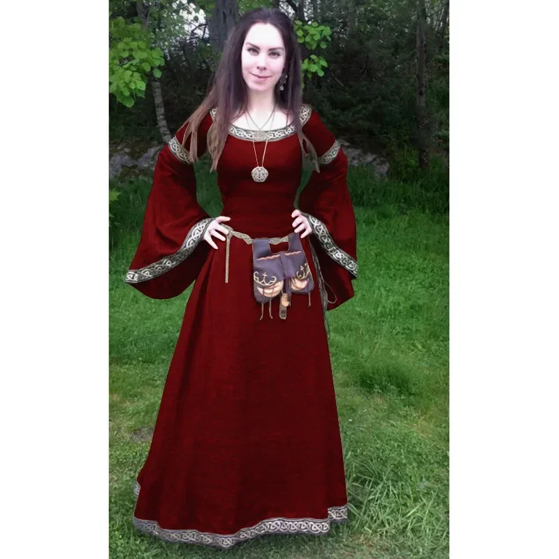 Cosplay Costumes gothiques médiévaux pour femmes Halloween carnaval déguisement fête Performance Renaissance Disfraz Hombre