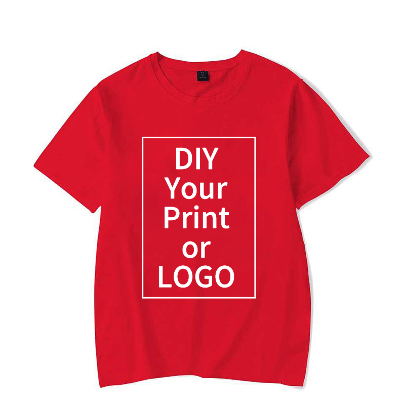 Mode t-shirt femmes hommes été personnalisé imprimé t-shirt bricolage Photo Logo marque texte t-shirt personnaliser vos vêtements chemise