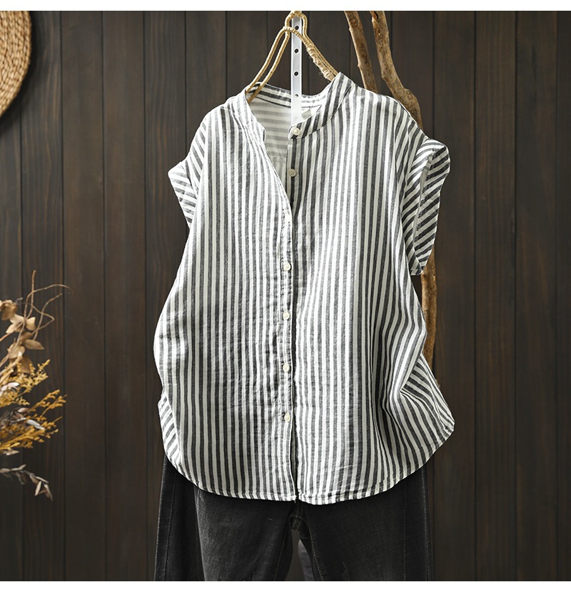 Vêtements d'été pour femmes 2026, style japonais, 100% coton, chemises à carreaux décontractées, manches courtes, chemisiers respirants