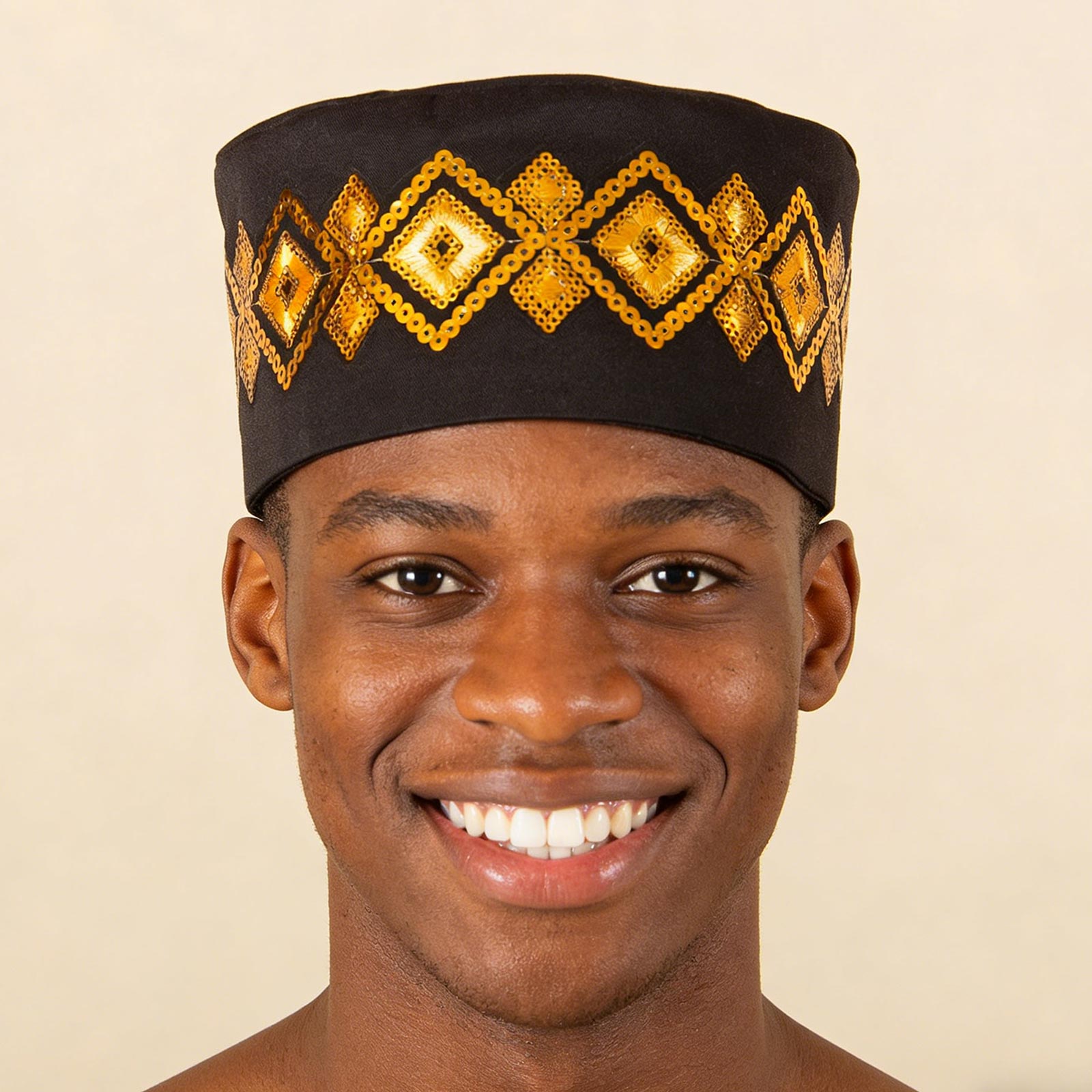 Hommes Handwear Appliques casquettes musulmanes africaines Musulman Ramadan arabie Moslim Tulband Wrap casquette de prière musulmane 2446033