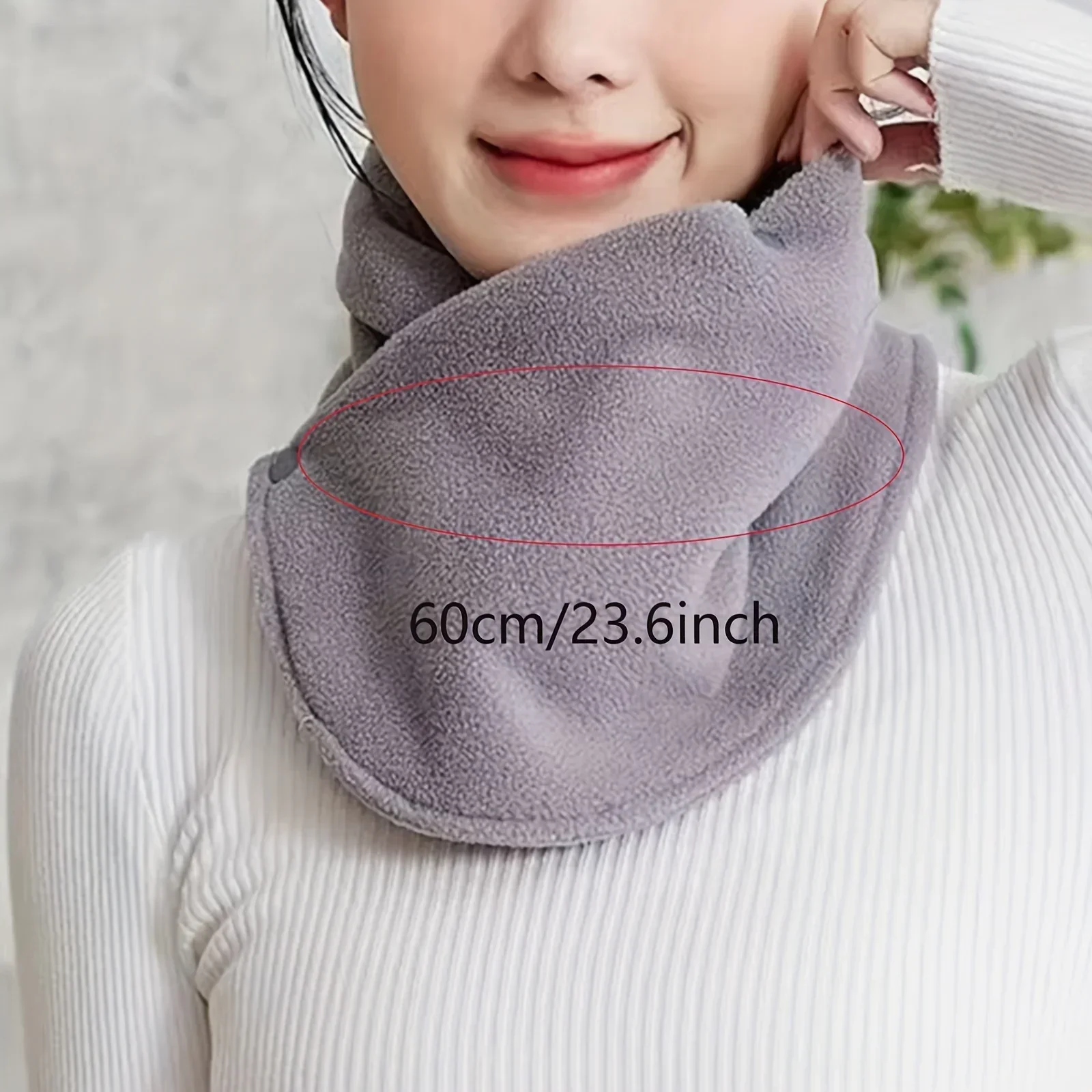 Nouveau agneau polaire pour femmes foulards hiver chaud faux col écharpe en peluche bavoir Snood femme coupe-vent enveloppement cou Protection polaire