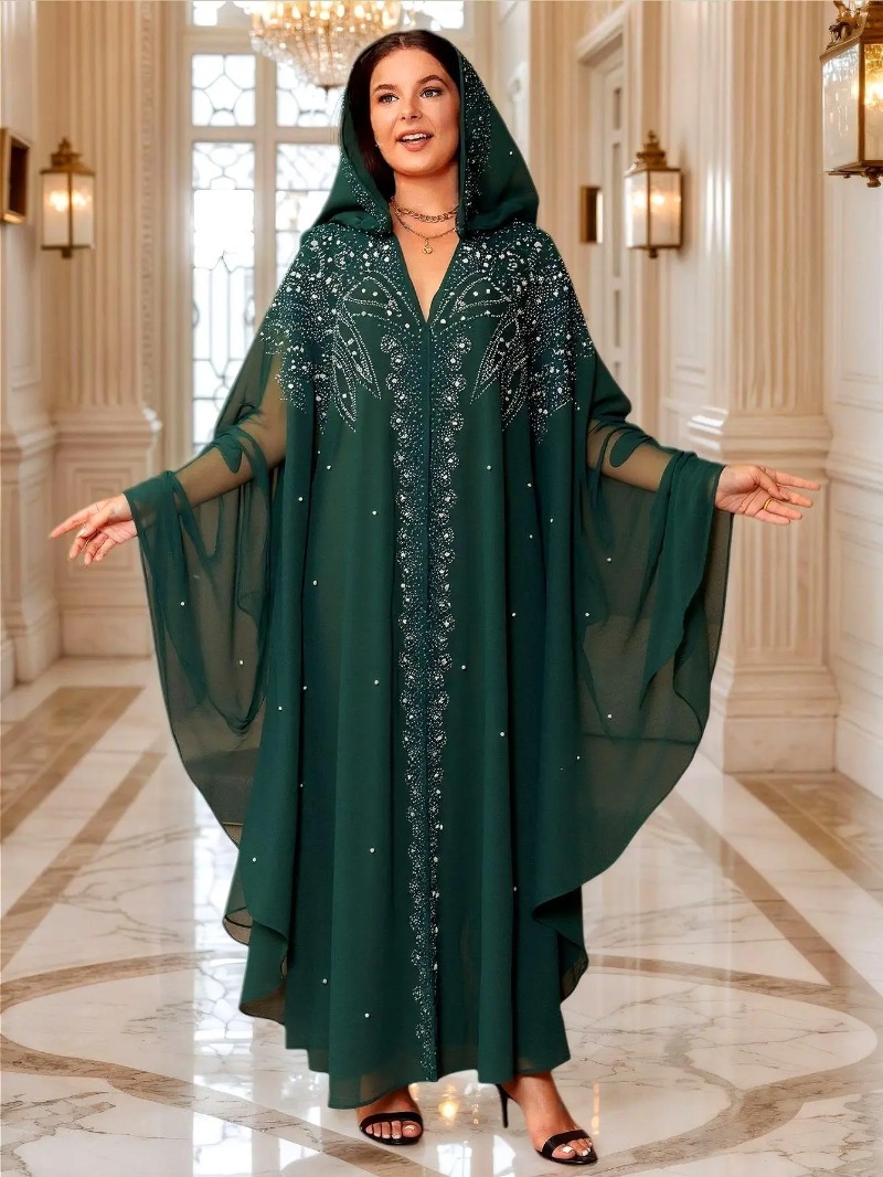 Abayas pour femmes dubaï luxe 2025 Robe de mode musulmane africaine Caftan Marocain robes de soirée Boubou Robe Djellaba Femme