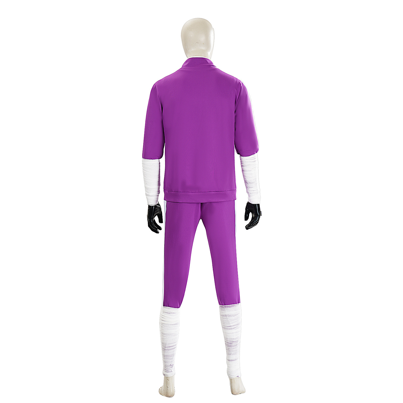 Costume de cosplay Anime Dorohedoro Noi, survêtement violet zippé, manteau, gants, uniforme, tenue de jeu de rôle Anime pour Halloween, carnaval, fête