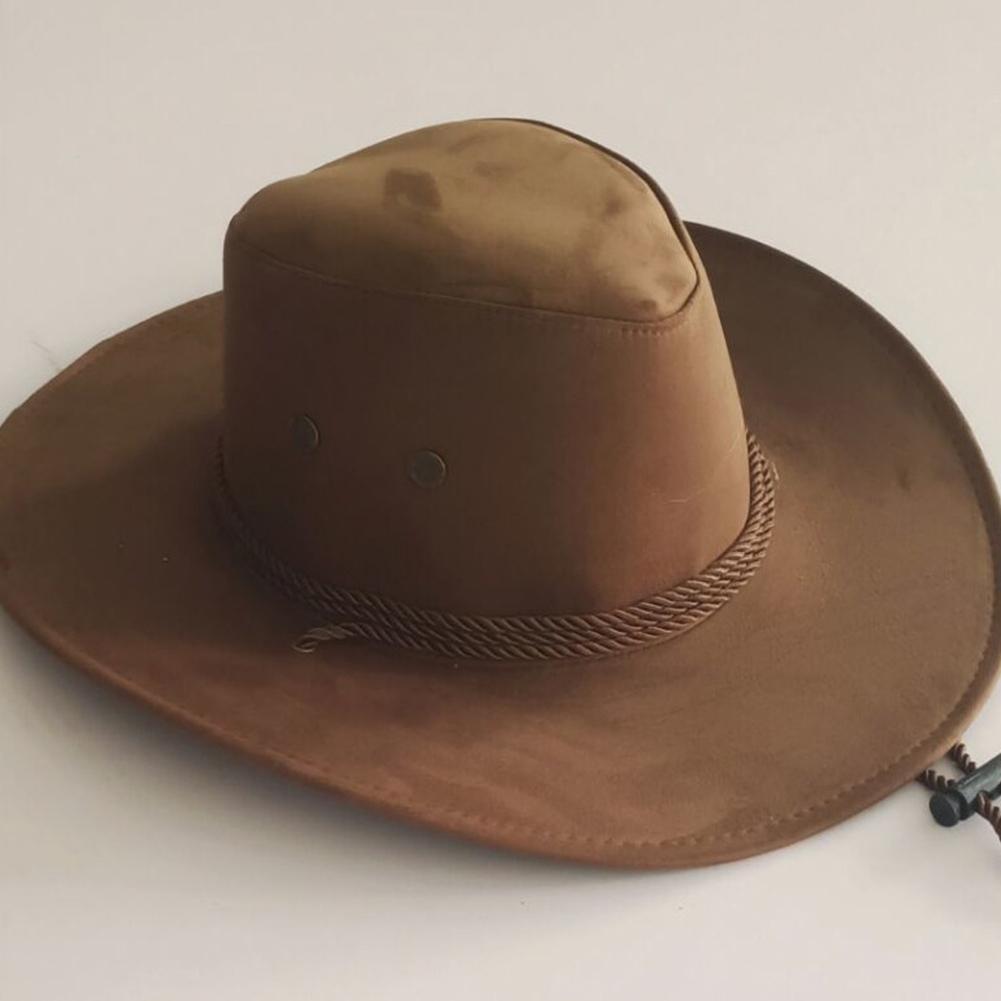 Chapeaux de Cowboy occidentaux en tissu suédé pour femmes et hommes, Vintage, robe pour hommes, Panama, Cowgirl, casquette de Jazz, Sombrero Hombre