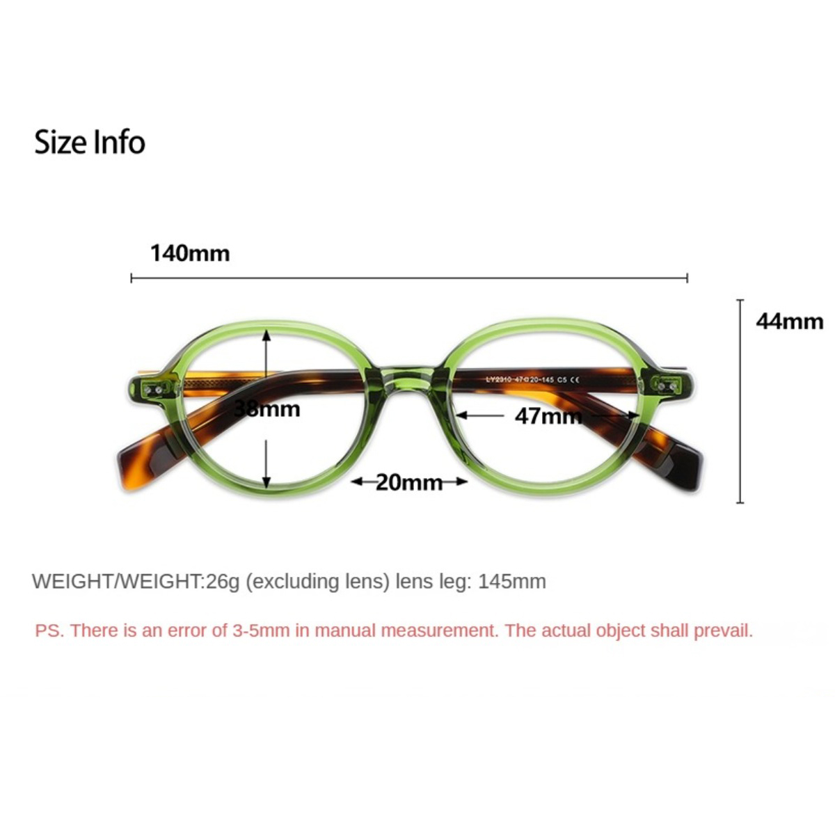 Lunettes ovales pour femmes rétro acétate Vintage lunettes cadre optique rond hommes femme marron vert clair lentille unisexe