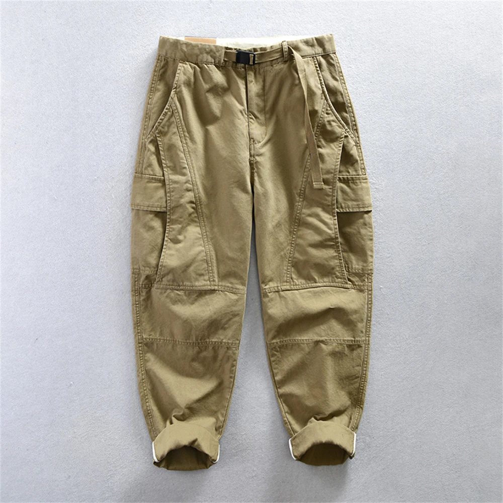 Pantalon cargo de printemps, nouveau pantalon décontracté en coton de haute qualité pour hommes, pantalon d'automne, pantalon de travail pour hommes, vêtements de mode masculine, pantalon pour hommes