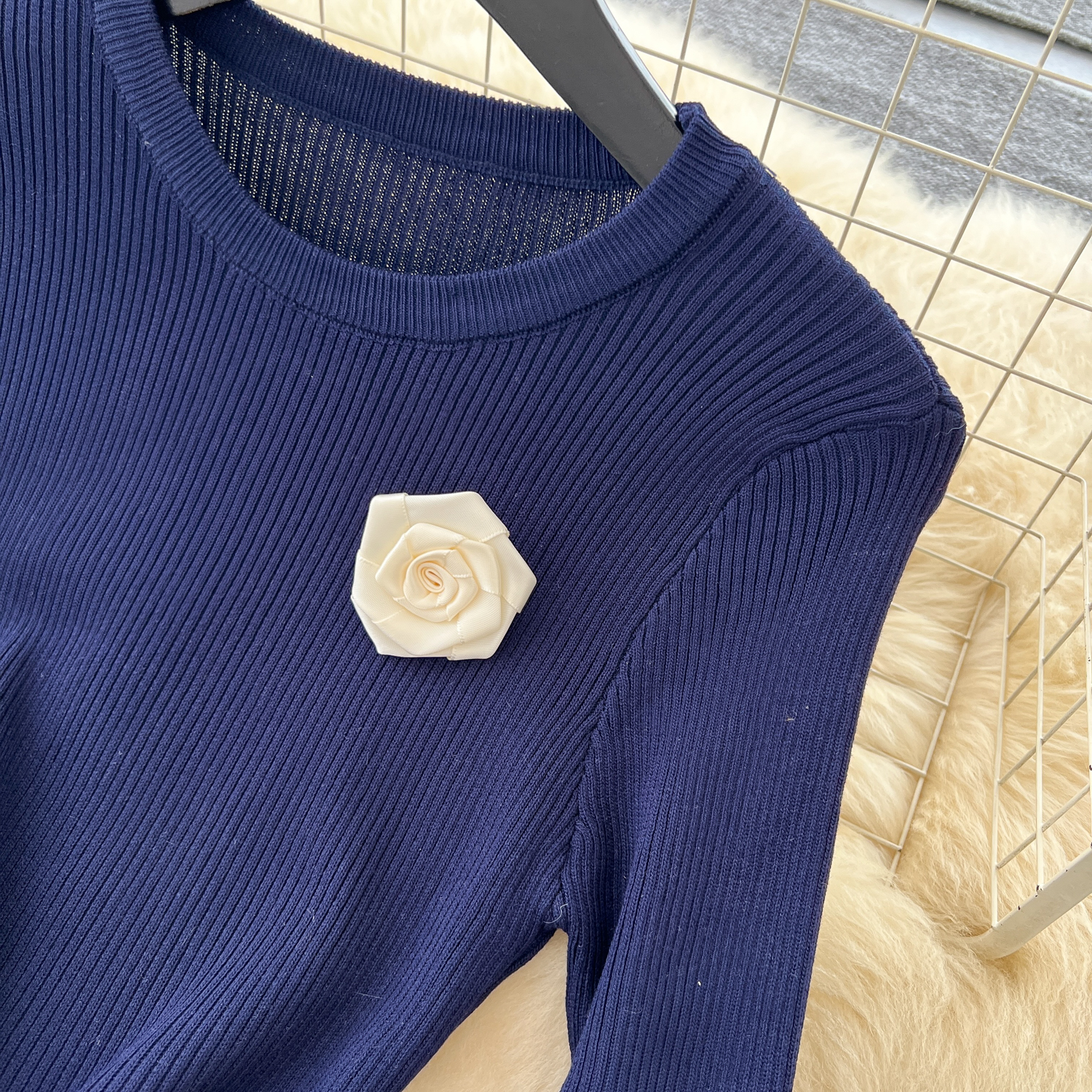 Robes longues à fleurs en tricot, élégantes et Chic, à plusieurs niveaux, pour soirée française, High Street, vêtements pour femmes, automne et hiver