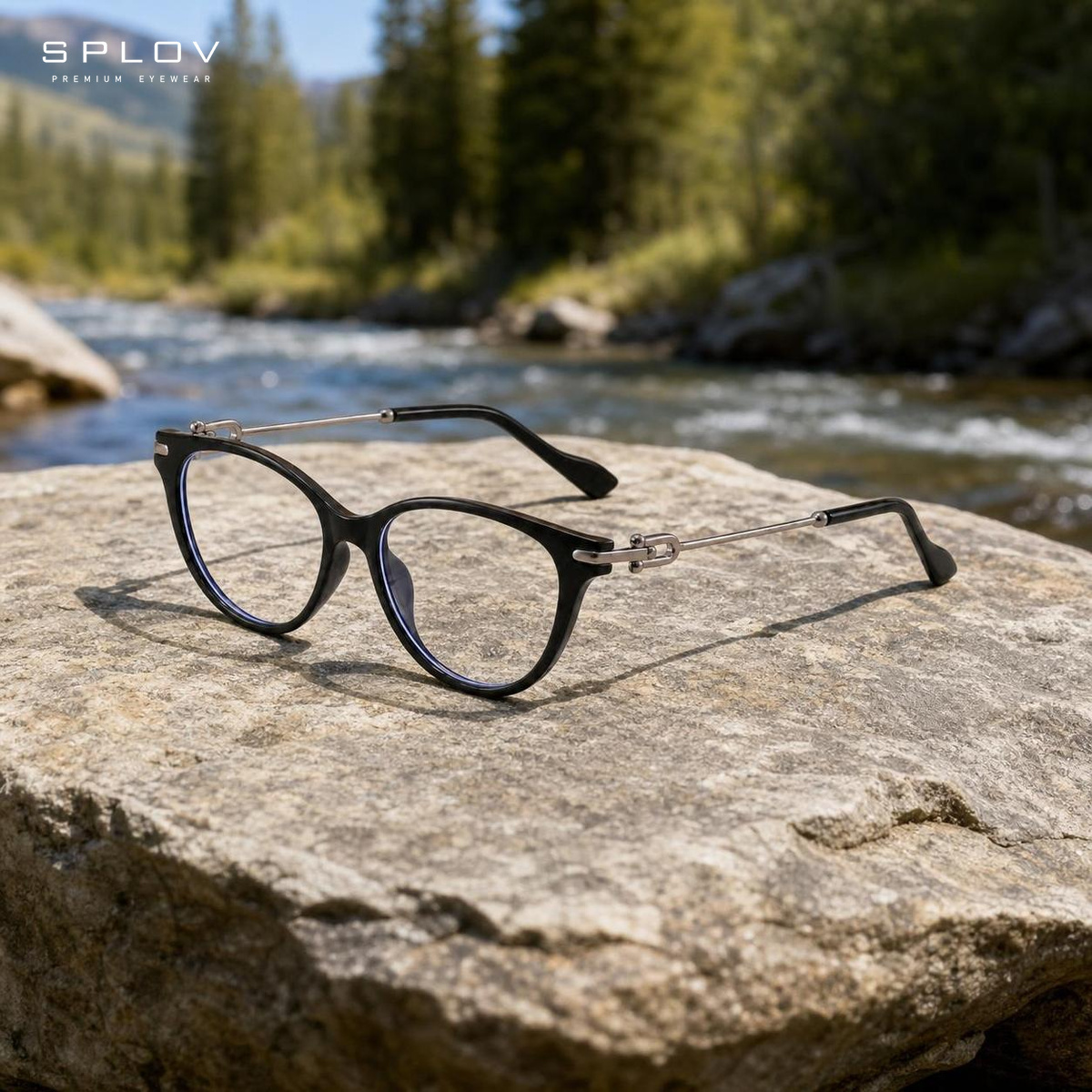 Monture de lunettes œil-de-chat tendance pour femme, légère, élastique et confortable, monture optique élégante pour le bureau, le quotidien et les voyages
