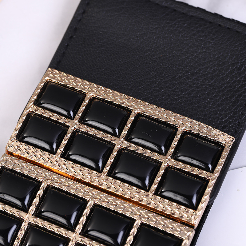 Ceinture large extensible à la mode – Ceinture en cuir extensible polyvalente, style coréen, inspirée des pulls, pour femmes