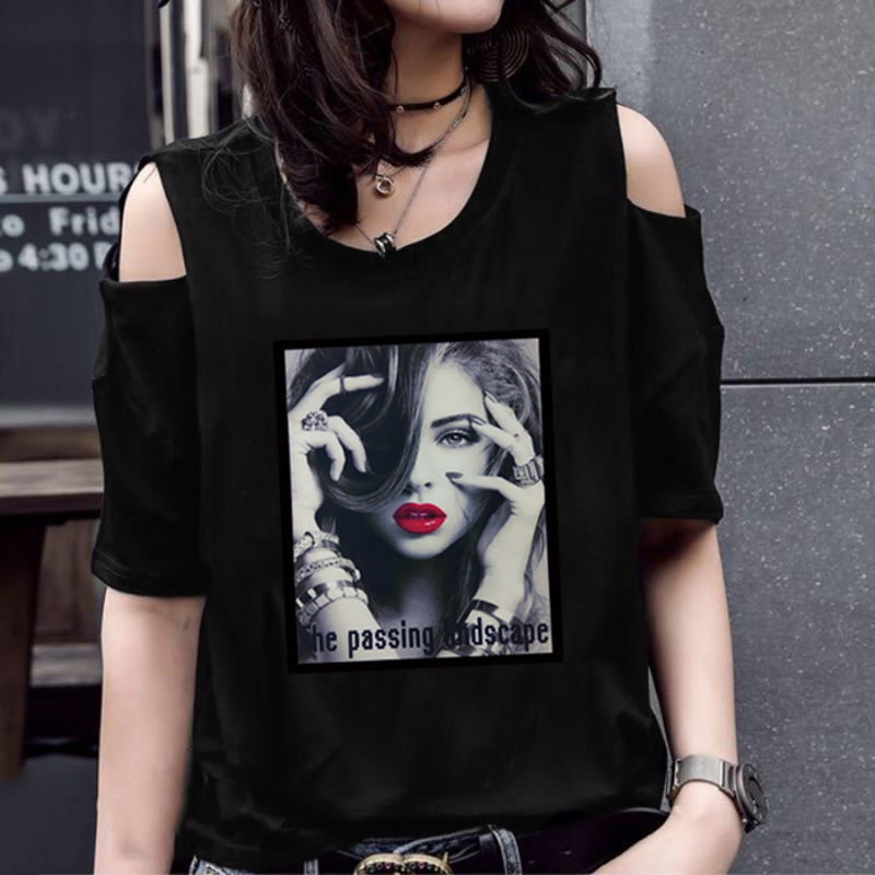 T-shirt mi-long à manches courtes pour femme, vêtement d'été Sexy, décontracté, ample, à la mode