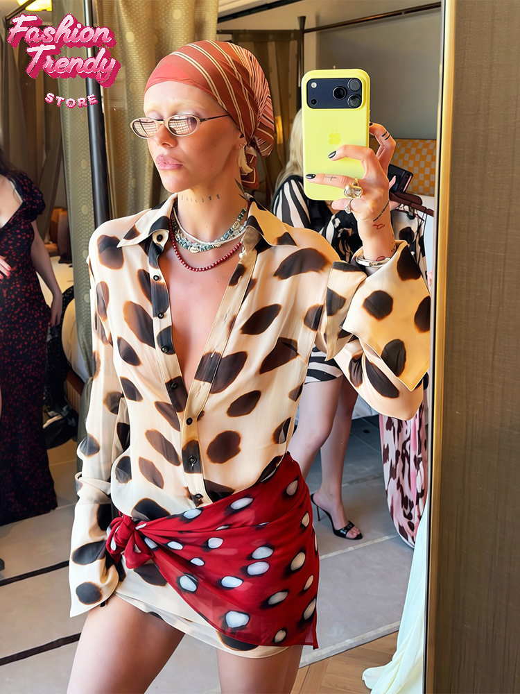 Robe de voyage décontractée rétro à imprimé vache pour femme, sexy, avec empiècements contrastants et grands pois, collection été 2026, pour les vacances à la plage