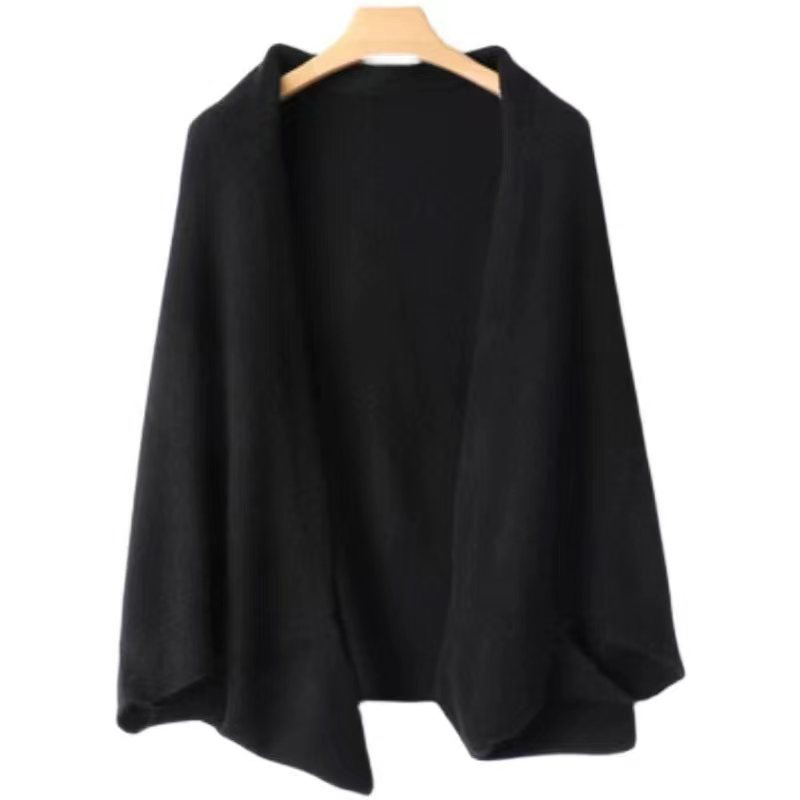 100% laine femmes tricoté châle écharpe doux chaud tricots Cardigan cape enveloppes épaule cou protéger Pashmina foulards double usage