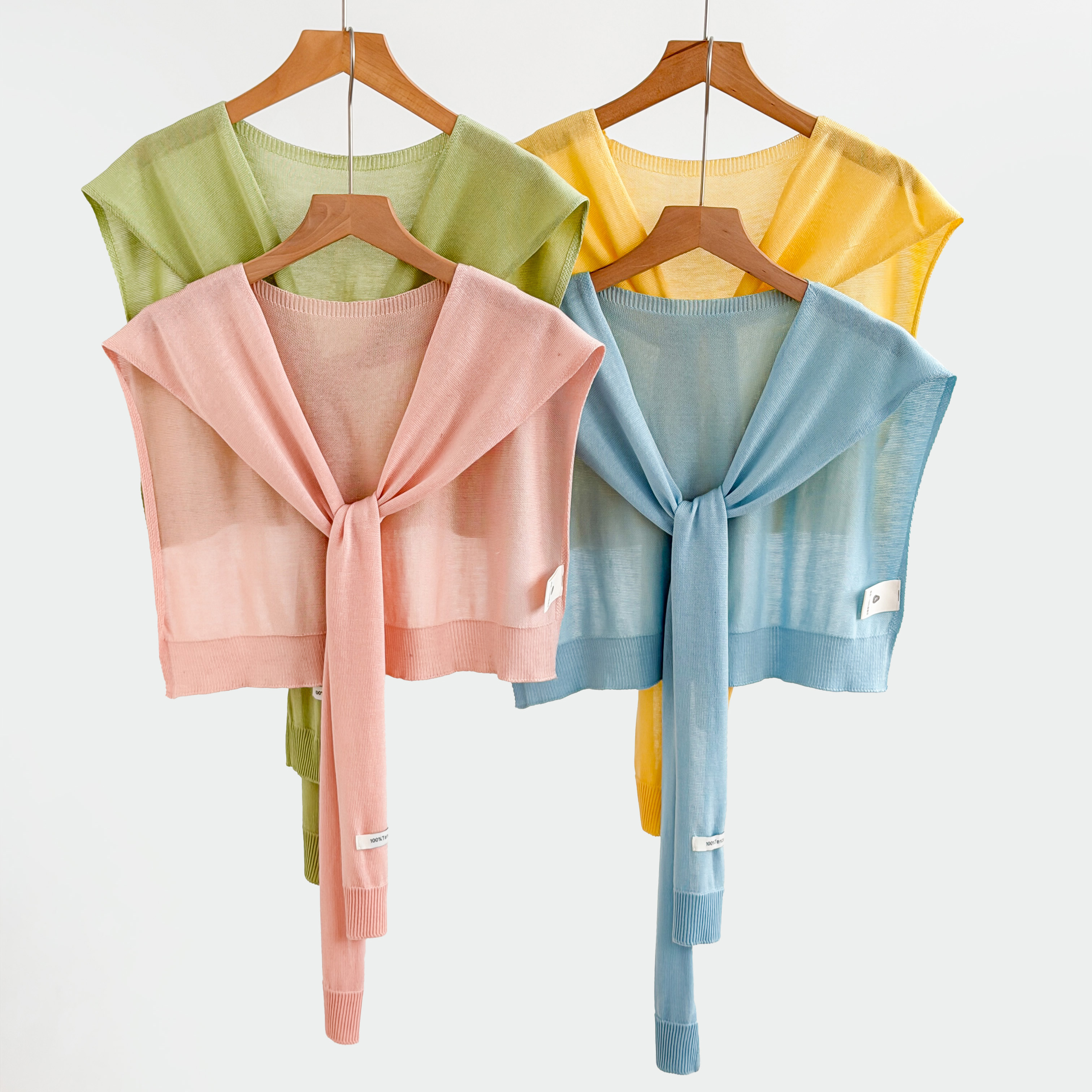 1 pièce de petit châle tricoté de couleur unie pour femme, cache-épaules tricoté, accessoire polyvalent pour superposition, idéal printemps-automne, pièce décorative haut de gamme