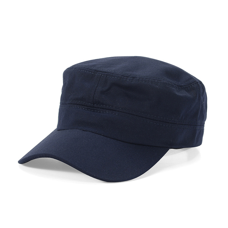 Chapeau militaire plat pour homme, simple et polyvalent, chapeau pour homme d'âge moyen, printemps et automne, style décontracté et tendance, nouveau modèle