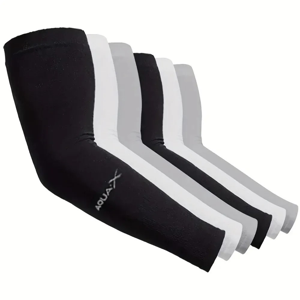 3 paires de manchons solaires UV pour bras – Protection respirante, utilisations pour la conduite, les sports, la randonnée et les activités d'été en plein air