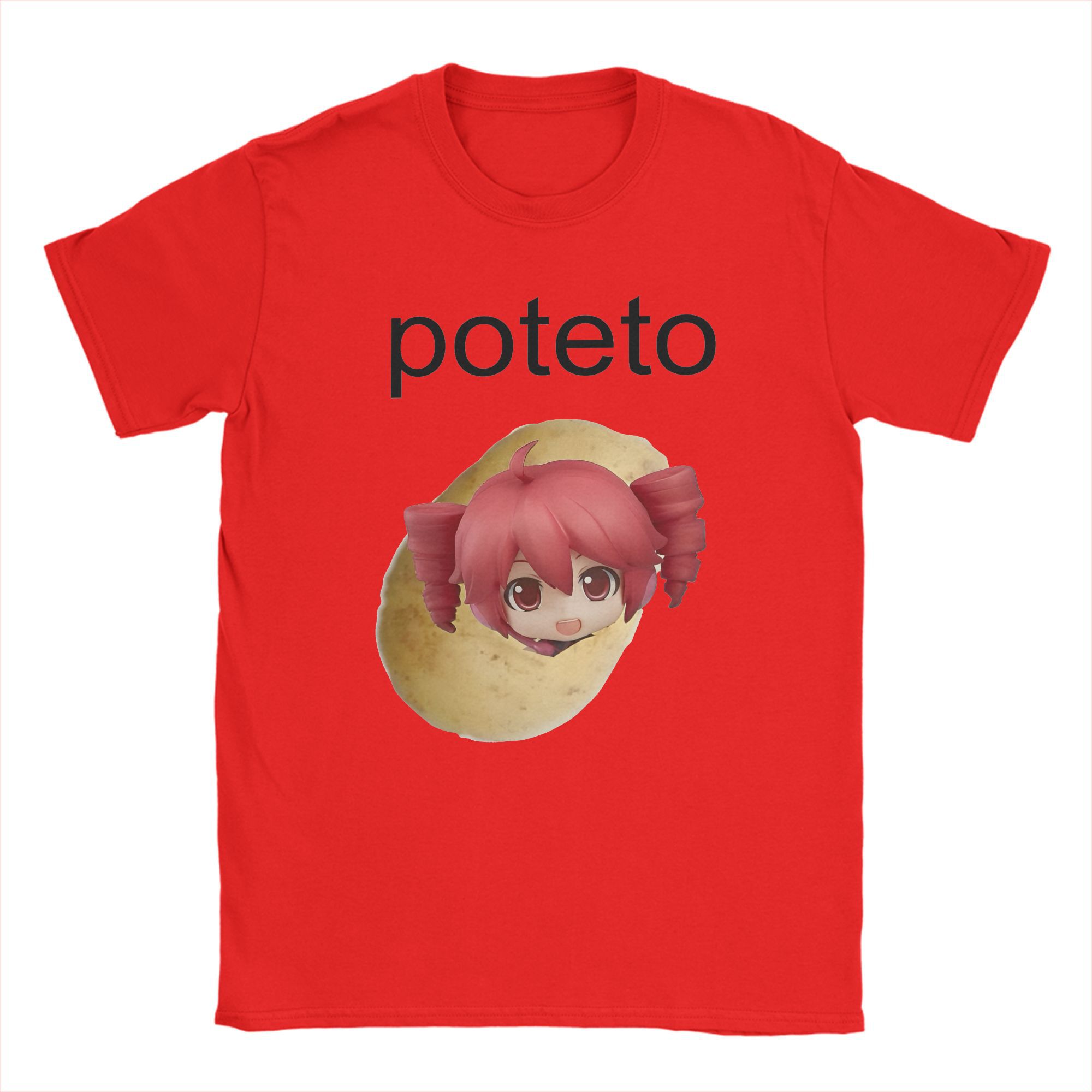 T-Shirt Kasane Teto pour hommes, col ras du cou, drôle et mignon, à manches courtes, vêtements originaux