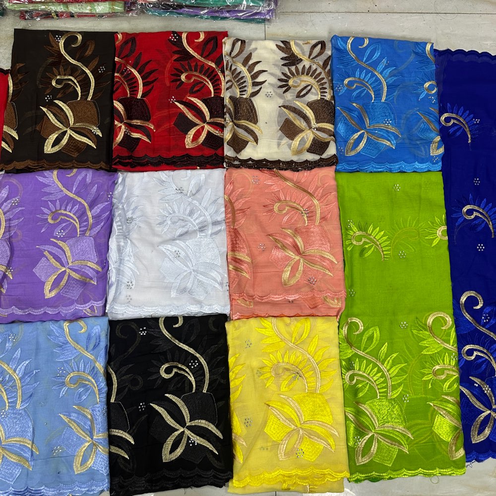 Vente 2025 nouveau dubaï Islam brodé châle doux laine Jersey Hijab pour les femmes musulmanes Style Long nouveau filet africain pour le printemps été