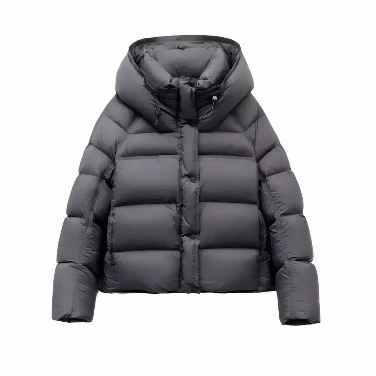 2025 nouvelles femmes coton rembourré veste hiver court à capuche lâche coton manteau coréen femmes Parkas manteau solide vêtements d'extérieur femmes bouffantes