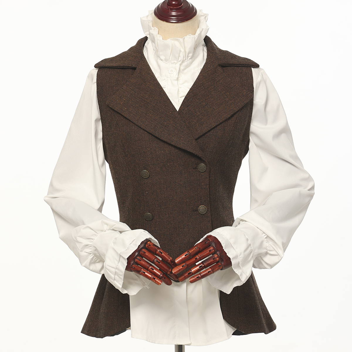 Gilet victorien femme Vintage Steampunk Renaissance taille