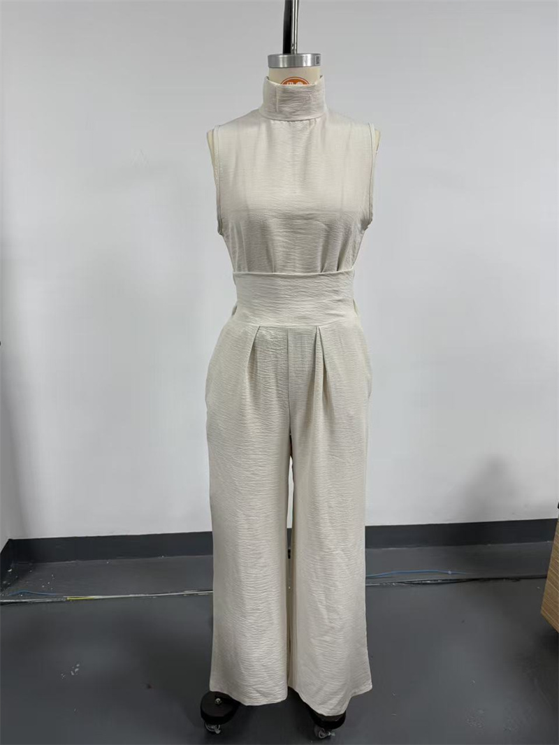 Ensemble décontracté d'été pour femme, en coton et lin, haut sans manches et pantalon large, 2 pièces, pour le bureau, collection 2026