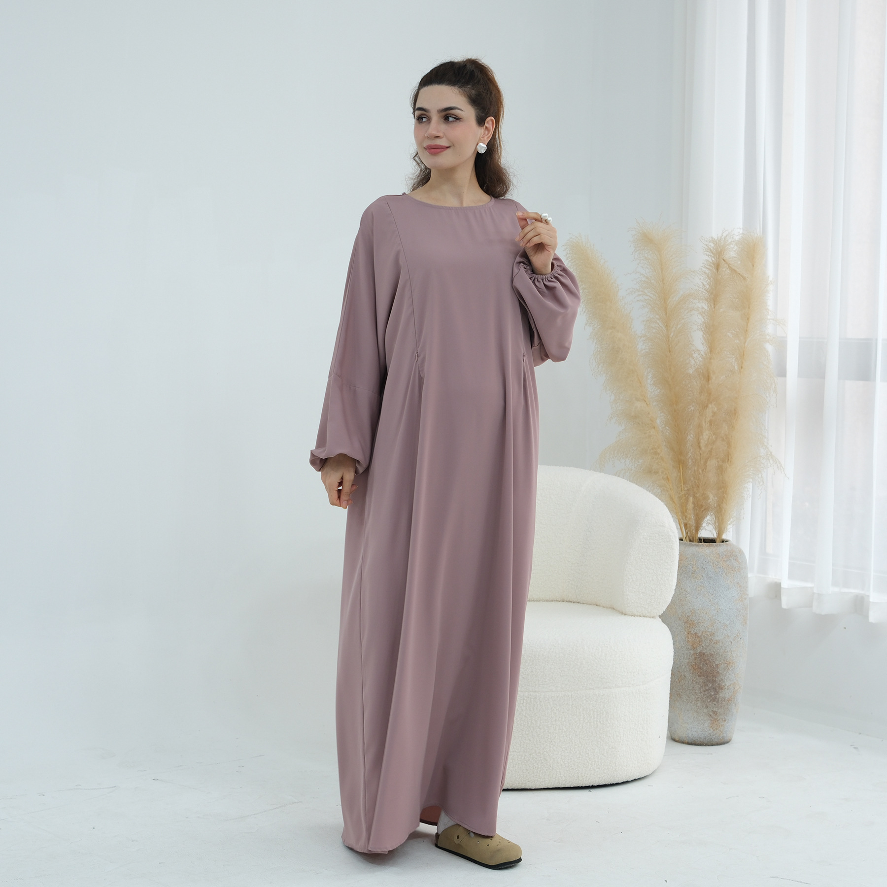 Robes d'allaitement Abaya Robe femmes avant fermeture éclair vêtements d'allaitement musulman Islam turquie caftan dubaï Abayas modeste Caftan arabe