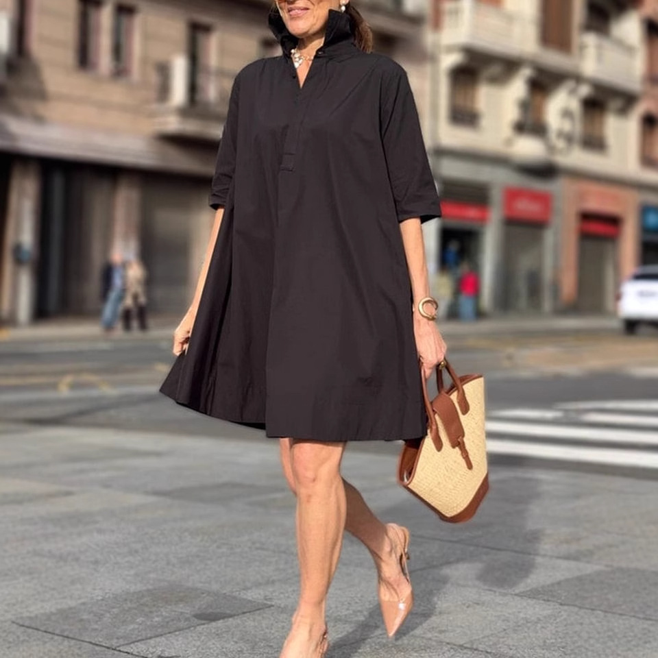 Robe décontractée et élégante pour femmes, nouvelle mode d'été, manches courtes, blanche, ample, robes de plage pour femmes