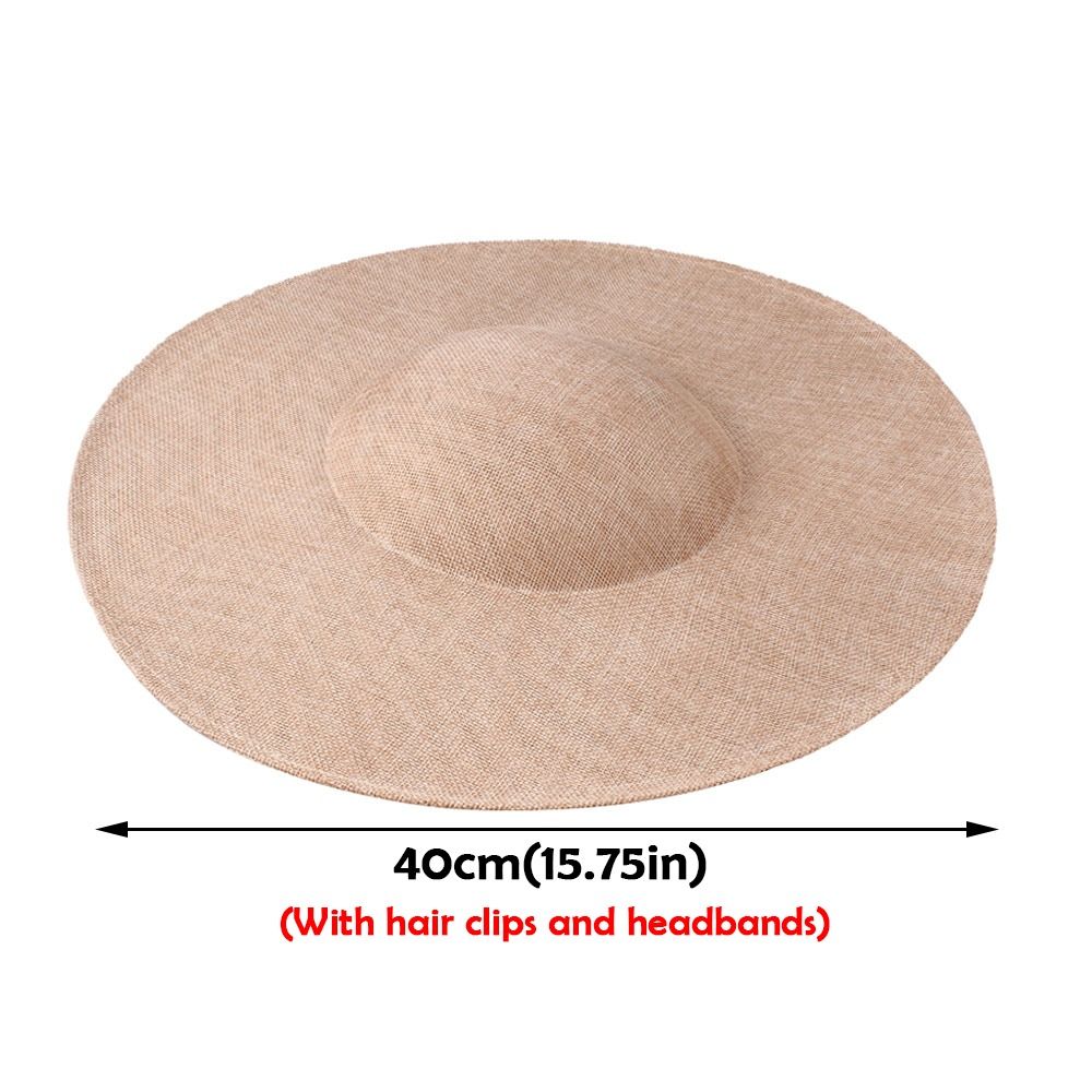 Grande base pour fascinateurs 40 cm, accessoires capillaires DIY, chapeau, coiffe de mariage pour femme, chapeau de courses pour femme, chapeau de cérémonie