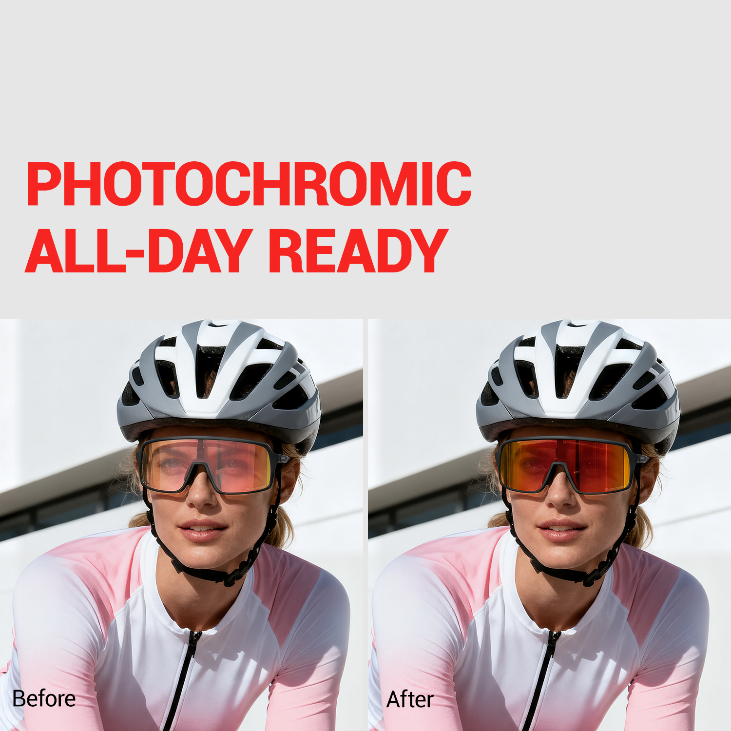 SCVCN lunettes de soleil photochromiques pour hommes lunettes de cyclisme vélo mode vélo randonnée Camping UV400 lunettes de sport femmes Baseball