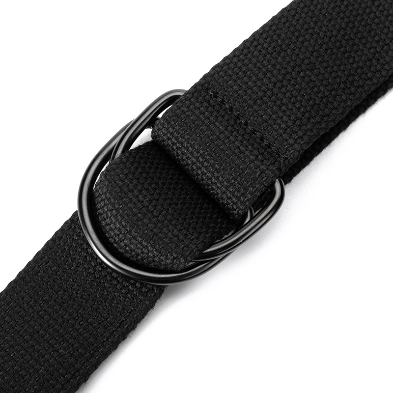 Toile tactique hommes ceinture de haute qualité unisexe Double anneau en D boucle ceinture décontracté toile femme ceinture tissu pour jean