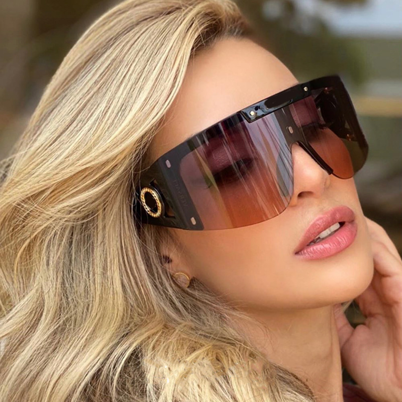 Lunettes de soleil sans bords pour femmes et hommes, de luxe, de styliste, de haute qualité, tendance, UV400, nouvelle collection printemps 2024