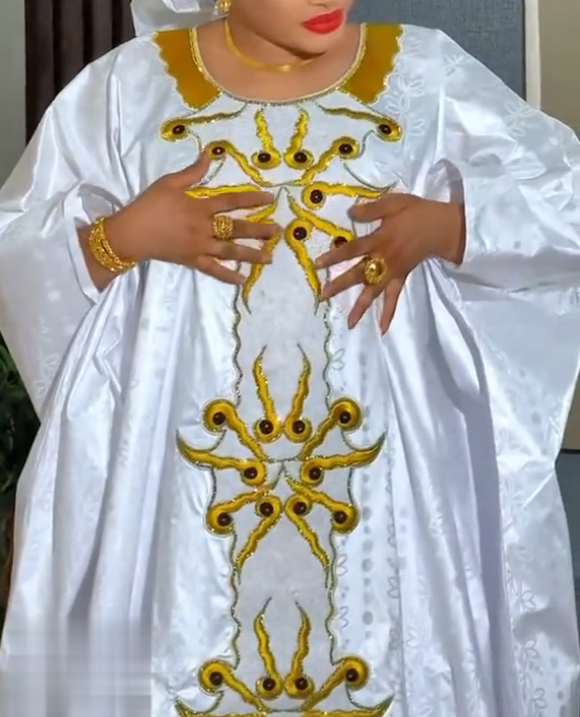 Tenue Traditionnelle Nigériane H&D pour Femme, Robes Brodéées Turques, Robes d'Église en Solde, Robes Africaines pour Femme