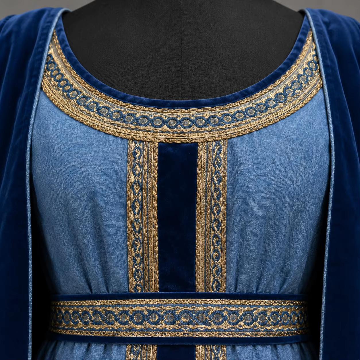 Robe de costume médiévale Renaissance Tudor pour reine noble avec cape en velours, robe de princesse gothique vintage, tenue de bal historique