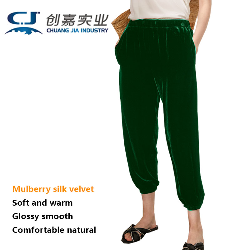 Mulberry-Pantalon en velours pour femme, neuf points, confortable, cool, fouet, jogging, sport, léger, luxe, vêtements pour femmes, printemps, été