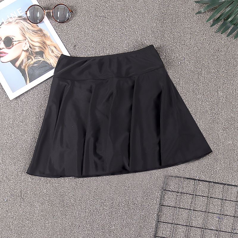 Jupe de Tennis grande taille pour femmes, Mini jupe de Golf noire avec Short intégré, jupe courte extensible, gymnastique, entraînement sportif