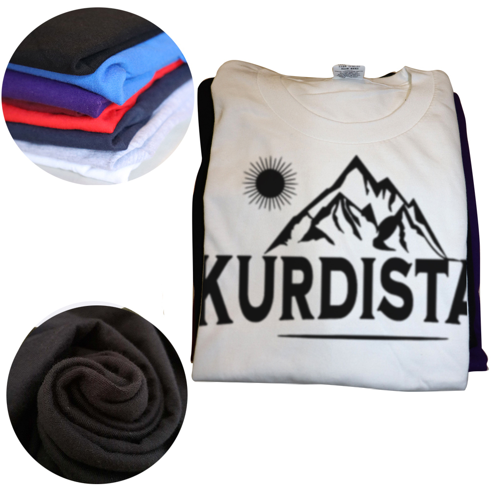 Drôle kurdistan montagnes kurds kurdish t-shirts coton à manches courtes cadeaux d'anniversaire hommes vêtements mode décontracté lâche t-shirt