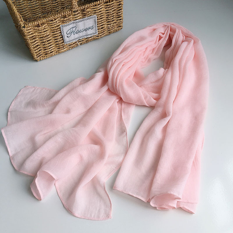 Foulards solides pour dames foulard hijab écharpe femmes turban