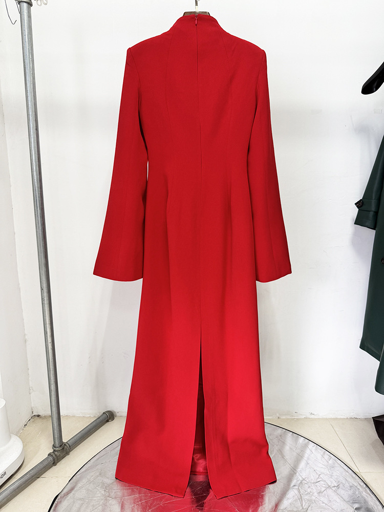 HIGH STREET Nouvelle Collection 2026 Robe Longue Maxi de Soirée Designer pour Femme, à Fleurs, Ornée de Perles et de Diamants, avec Manches Fendues