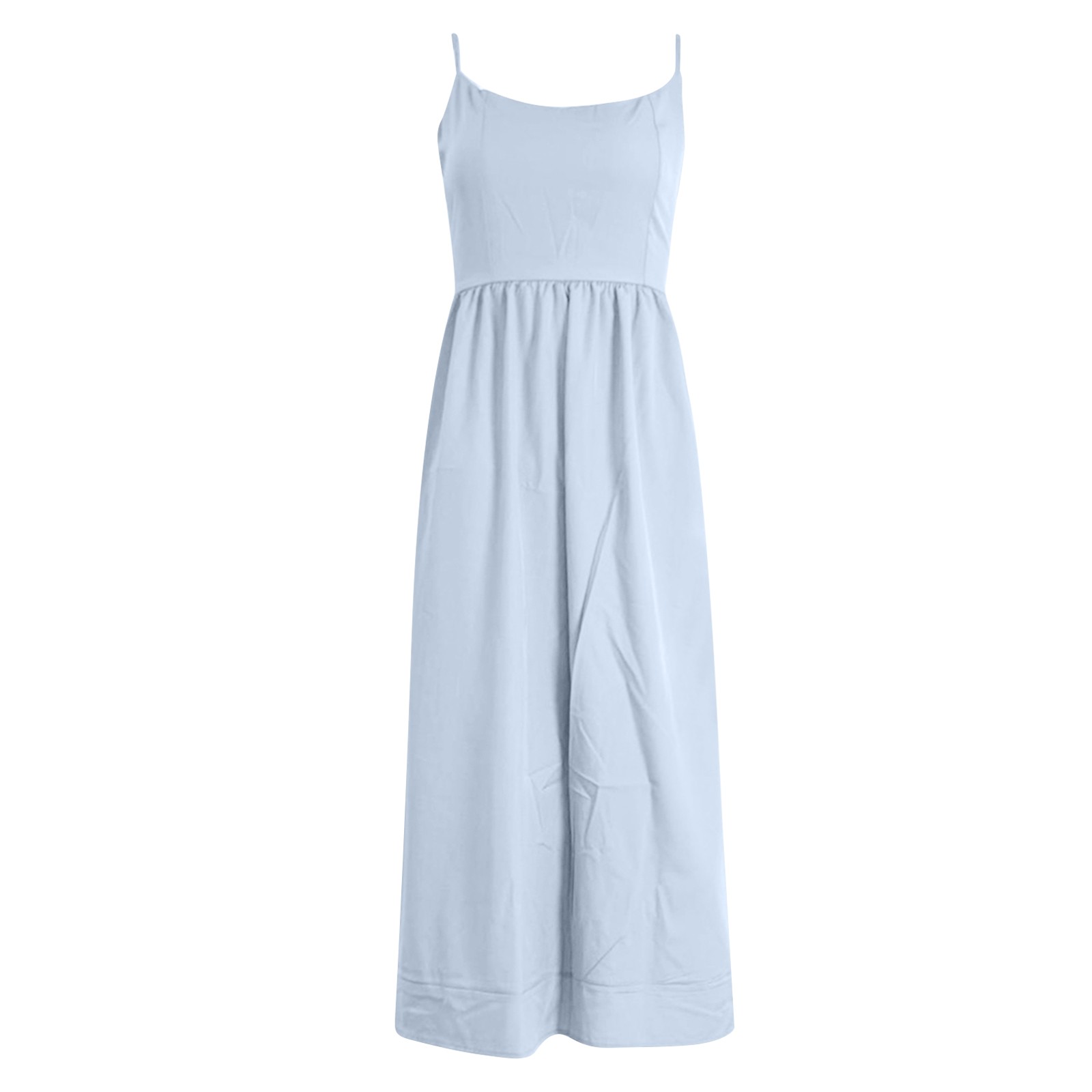 Robes pour femmes, robe d'été à bretelles, couleur unie, balançoire, sans manches, bretelles Spaghetti, ligne A, robes de soirée de plage, 2025