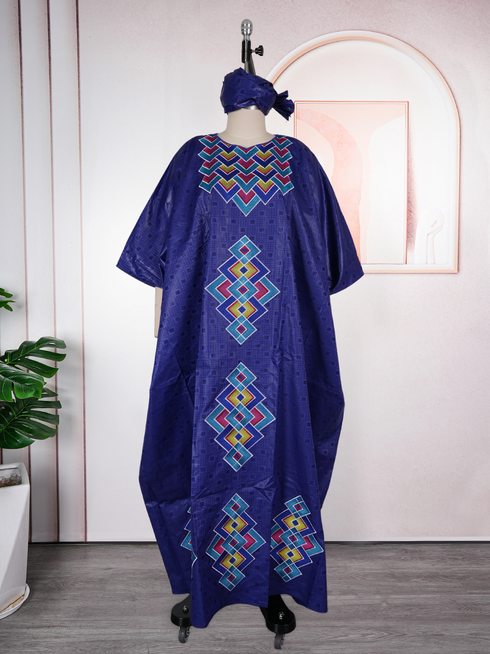 Robes Africaines pour Femmes, Robe de Soirée Traditionnelle Grande Taille, Vêtements de Mariage et de Fête, Robe de Luxe Broderie Bazin Riche