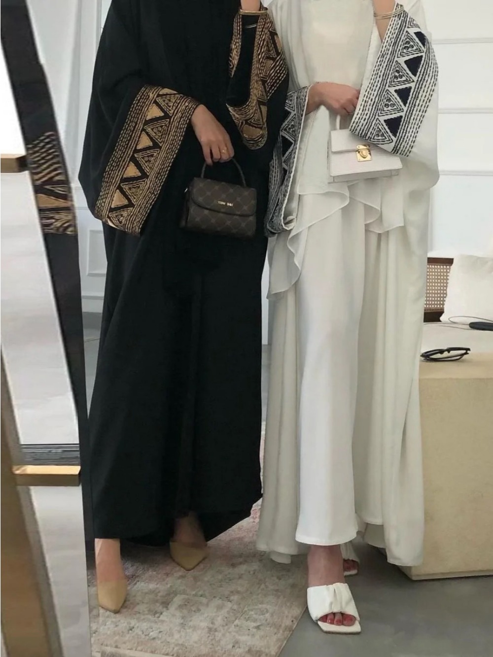 Maroc caftan Abayas Eid musulman Abaya pour les femmes robes de dubaï Jalabiya broderie Ramadan Islam robes arabe longue Robe 2025