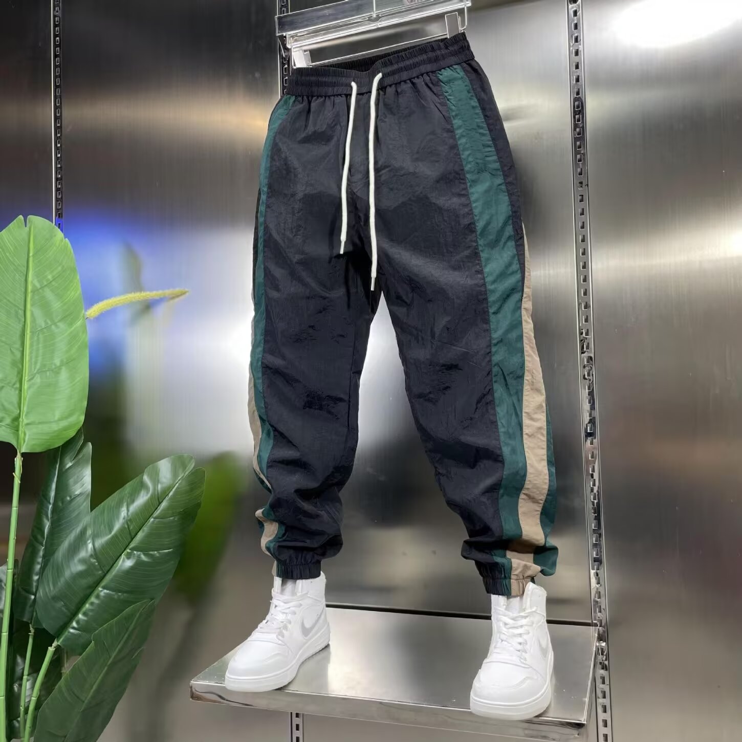 Pantalon de survêtement droit pour homme, mode Harajuku, vêtements d'été, jogging, jogging, grande taille