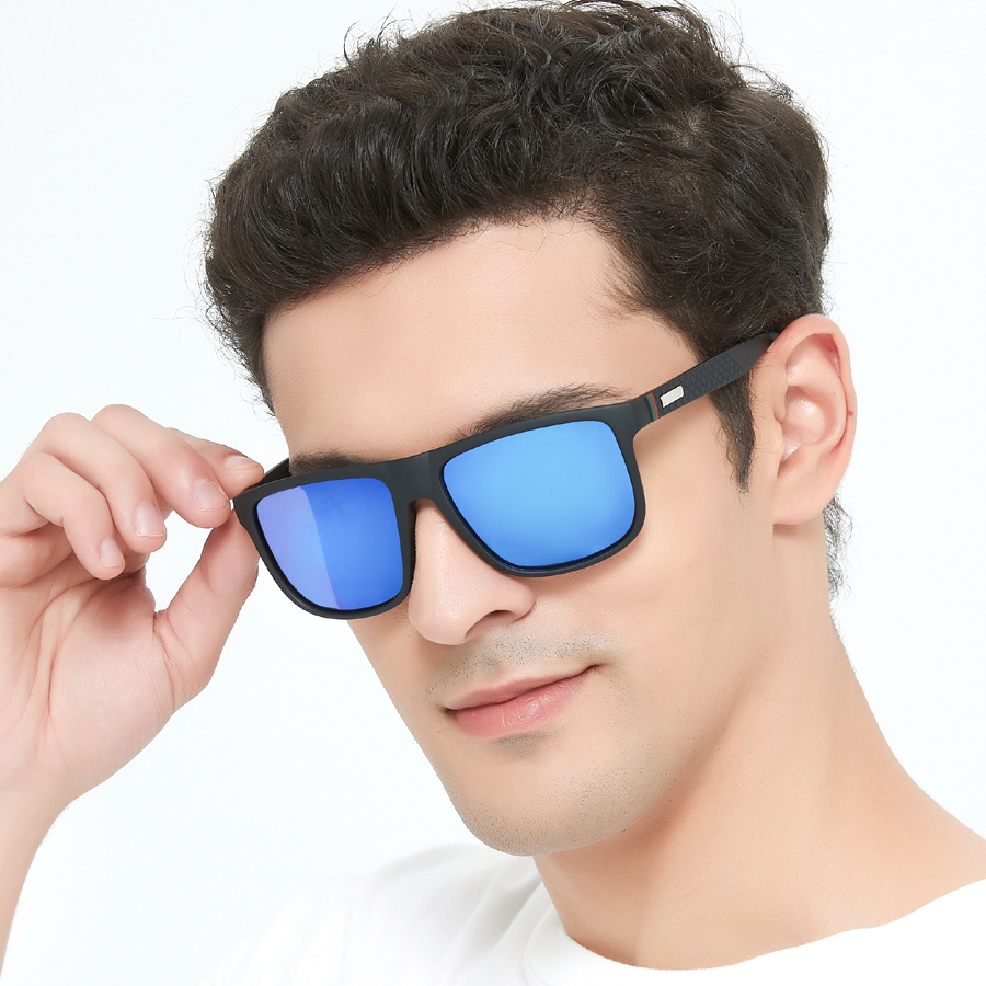Lunettes de soleil carrées vintage unisexes tendance pour hommes et femmes, idéales pour la pêche et la conduite, de marque de luxe, anti-éblouissement
