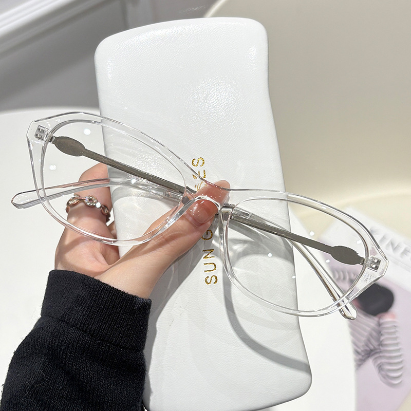 Lunettes de myopie de forme ovale, durables, Anti lumière bleue, avec montures métalliques, lunettes de myopie finies, adaptées à diverses formes de visage