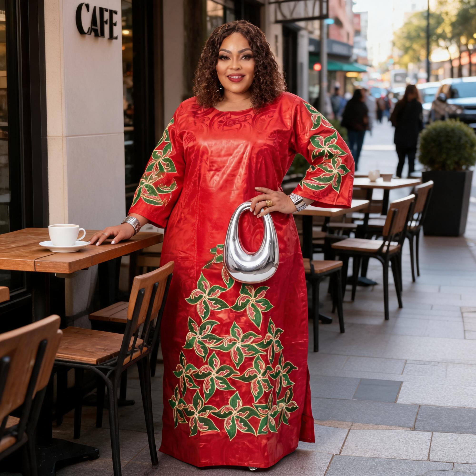 Robes africaines pour femmes grande taille, robe longue en bazin riche avec broderie et écharpe