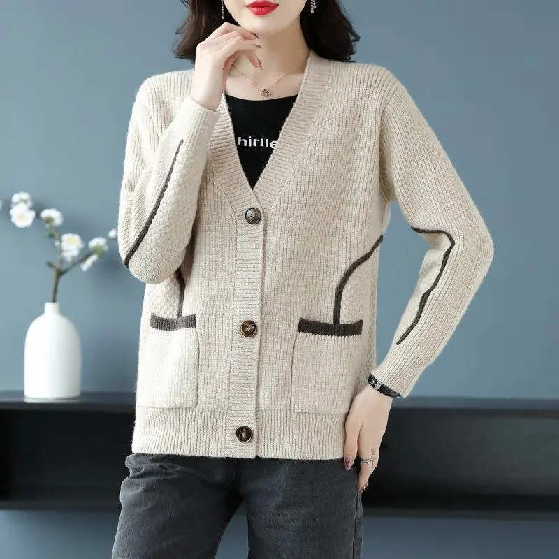 Pull Femme Grande Taille, Cardigan Polyvalent, Confortable, Élégant, Printemps Automne, 2023