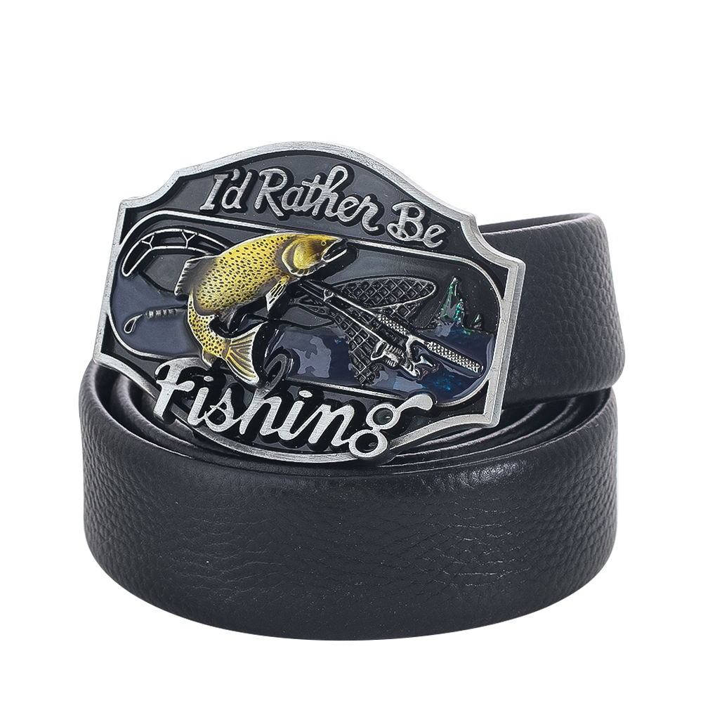 Boucles de ceinture pour hommes, je préférerais être à la mode, composants en alliage de Cowboy occidental Vintage, fermoir adapté à la ceinture de 4cm de largeur