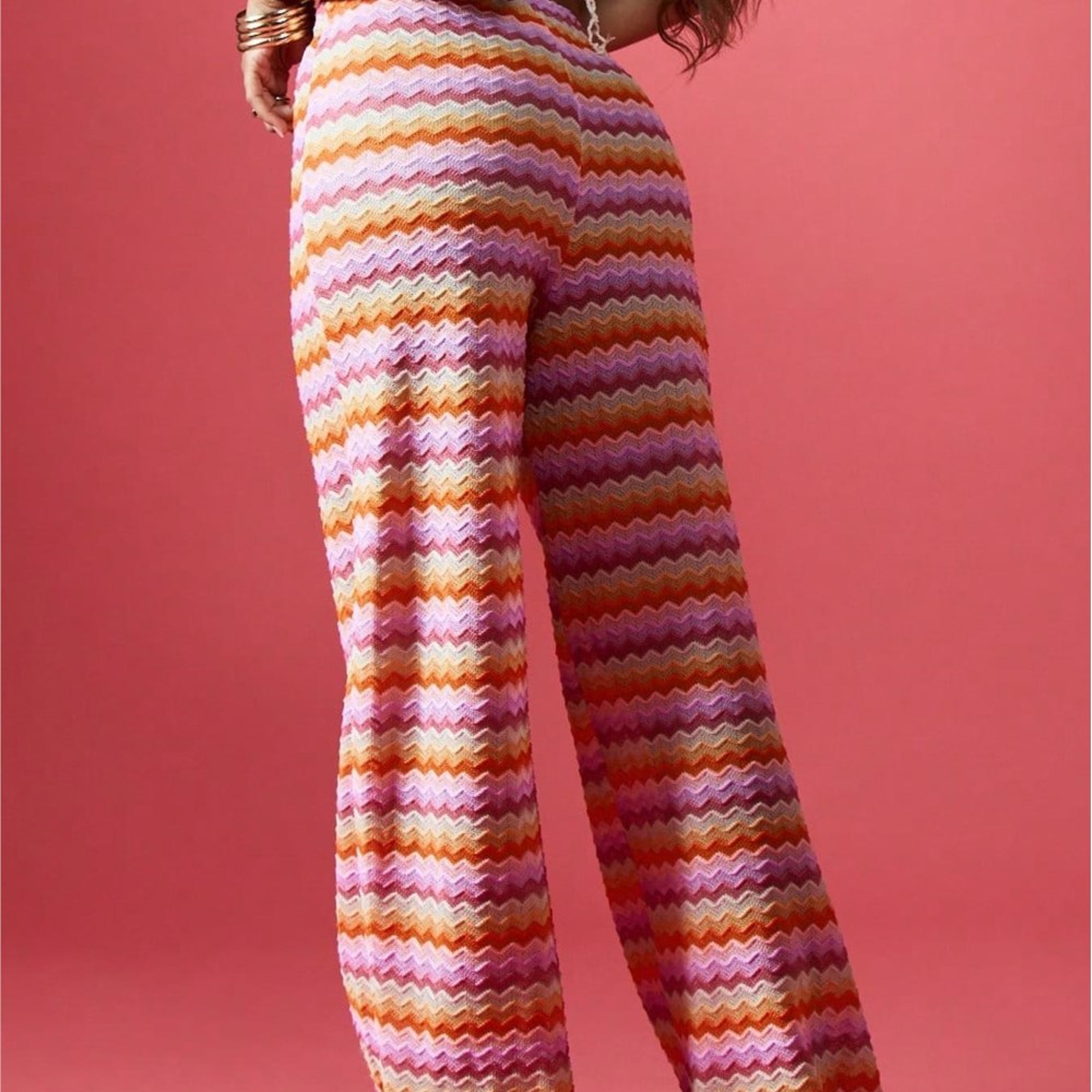 Pantalon décontracté pour femme, coupe ample à jambes larges, vêtements de maison, tenue décontractée, rayé contrastant, confortable, polyvalent et tendance