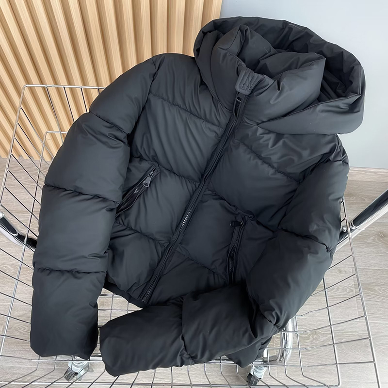 Vestes d'hiver pour femmes Vintage poches à capuche manteaux rembourrés en coton mode chaud épais noir Parkas vêtements de dessus pour femmes hauts décontractés